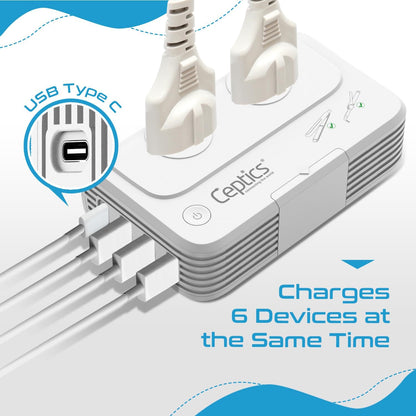 200 W Voltage Converter, Convert 220 V to 110V for Devices like Curling Iron, Straightener, Chargers, Step down World Power Plug - 4 USB Charging Fast QC 3.0 - EU/AU/UK/US Included